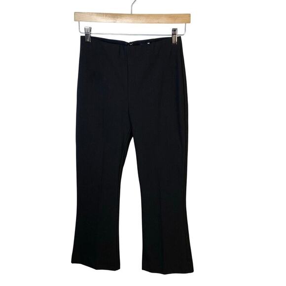 rag & bone Black Stretch Flare Cropped Pants Size 4 - Picture 1 of 4